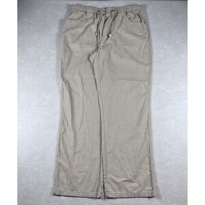 Daniel Cremieux Linen Pants Mens 38x32 Beige Flat Front Beach Trousers